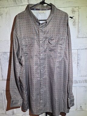 DROVER Cowboy Threads Pearl Snap Western Long Sleeve Vented 3xl